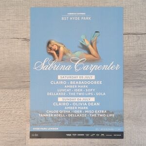 Blue Concert Poster with White Text